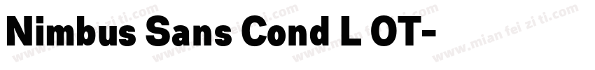 Nimbus Sans Cond L OT字体转换